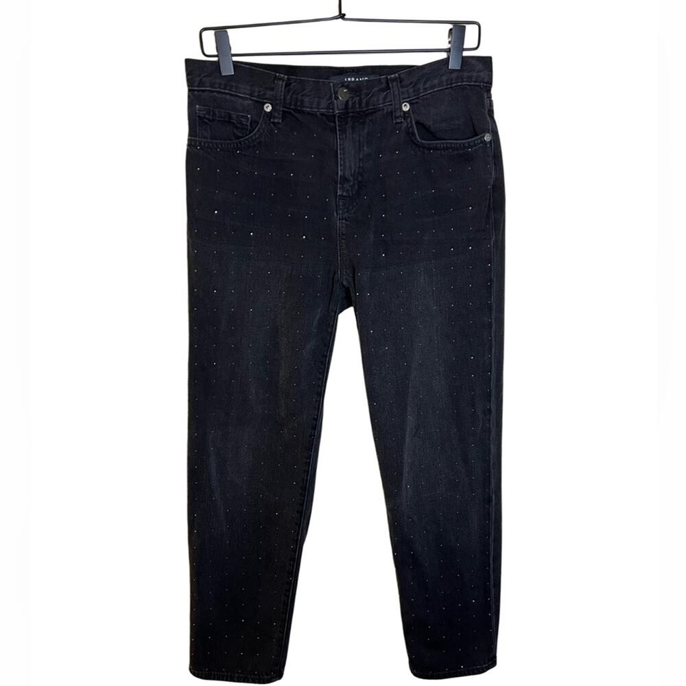 J Brand Crystal Embellished Straight Leg Ace Denim Jeans Size 26